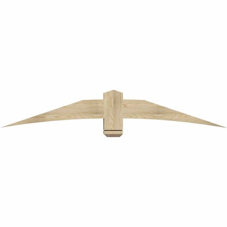 Ekena Millwork Bellingham Rough Sawn Timber Gable Bracket, Douglas Fir, 72"W x 12"H x 6"D x 6"F, 4/12 Pitch GBW072X12X0606BEL00RDF